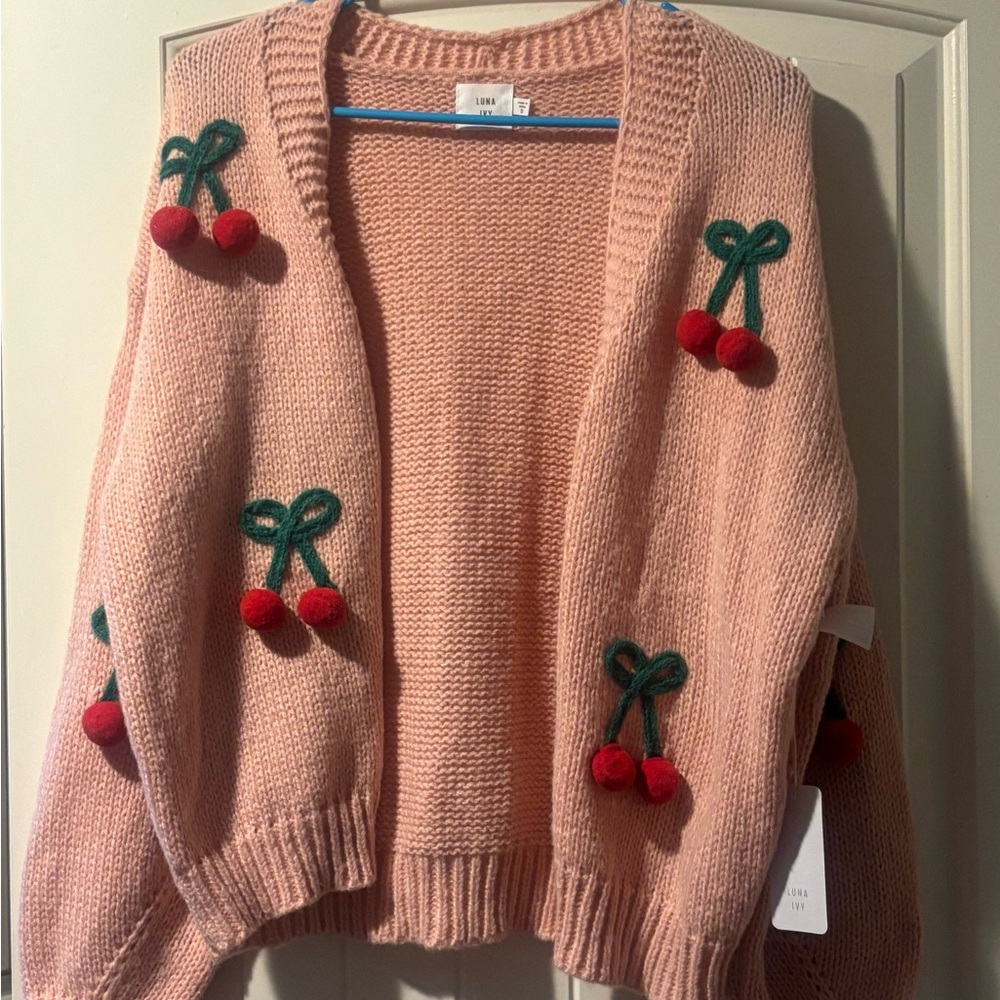 Lian Pink Cherry Cardigan